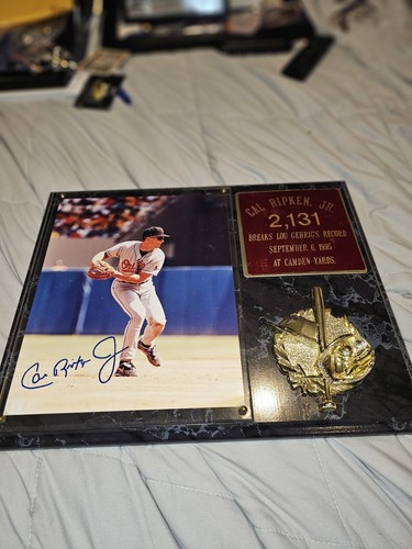 Placa Cal Ripken Jr Autografiada 2131 11x14. Certificado de autenticidad - Imagen 1 de 3