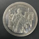 MIGUEL HIDALGO 2 TROY Ounces .999 Silver Large Round Mexican Coin Vintage Rare!