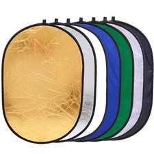 7-in-1 Photography Reflector Rectangular   Translucent/Silver/Gold/White/Bl...