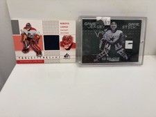 Ed Belfour And Roberto Luongo Patch Cards
