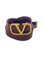 Valentino Garavani V logo Belt Bordeaux