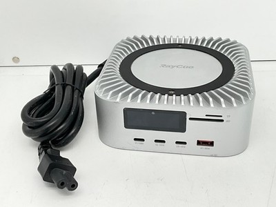RayCue USB-C Type-C Hub & Stand for Apple Mac Mini, Silver DK5C1