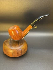 Vintage NOS Unsmoked Mastro De Paja Bent Billiard 3C + One Sun Pipe