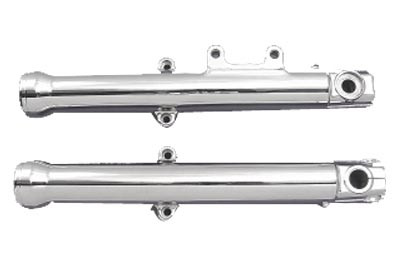 39mm Chrome Fork Sliders fits Harley Davidson - Picture 1 of 1