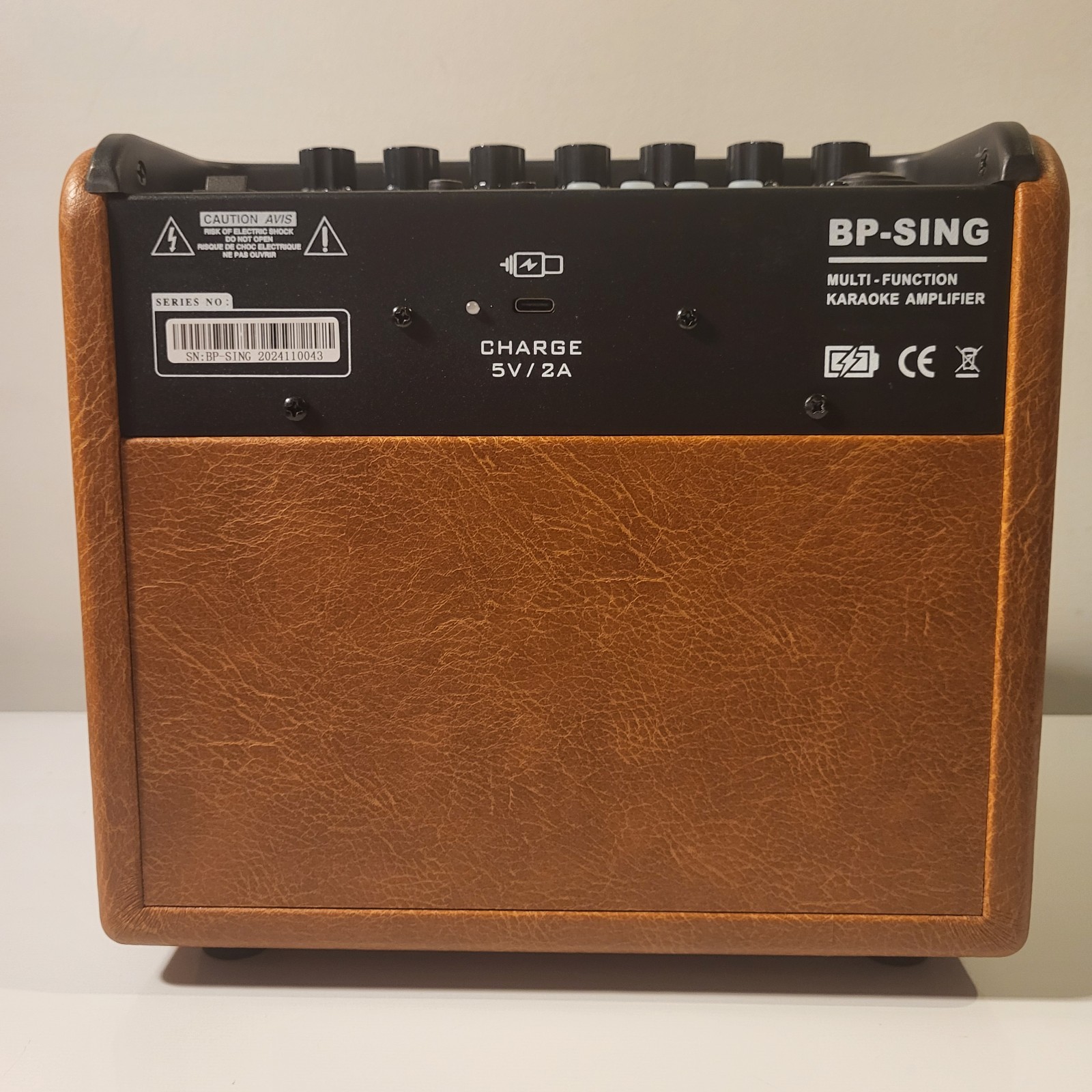 Coolmusic Professional Karaoke Machine Guitar Amplifier with 1 Microphone, Po...