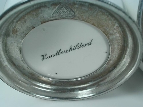 TEIERA BARATTOLI CK KURZ EDELTIN HOLLAND CERAMICA PELTRO HANDBESCHLDERD VINTAGE - Foto 7 di 9