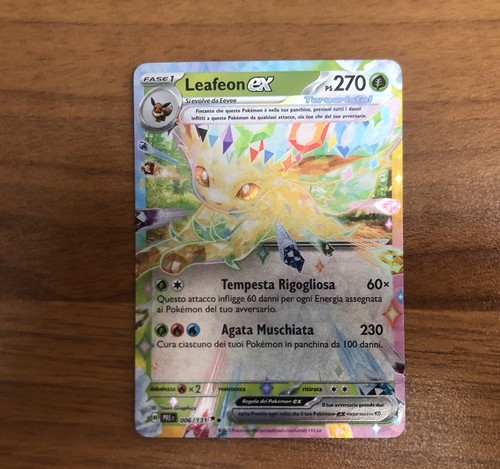 Pokemon Leafeon Ex Double Rare In DE ,6-131 Near Mint ,Prismatische Evolution - Bild 3 von 6