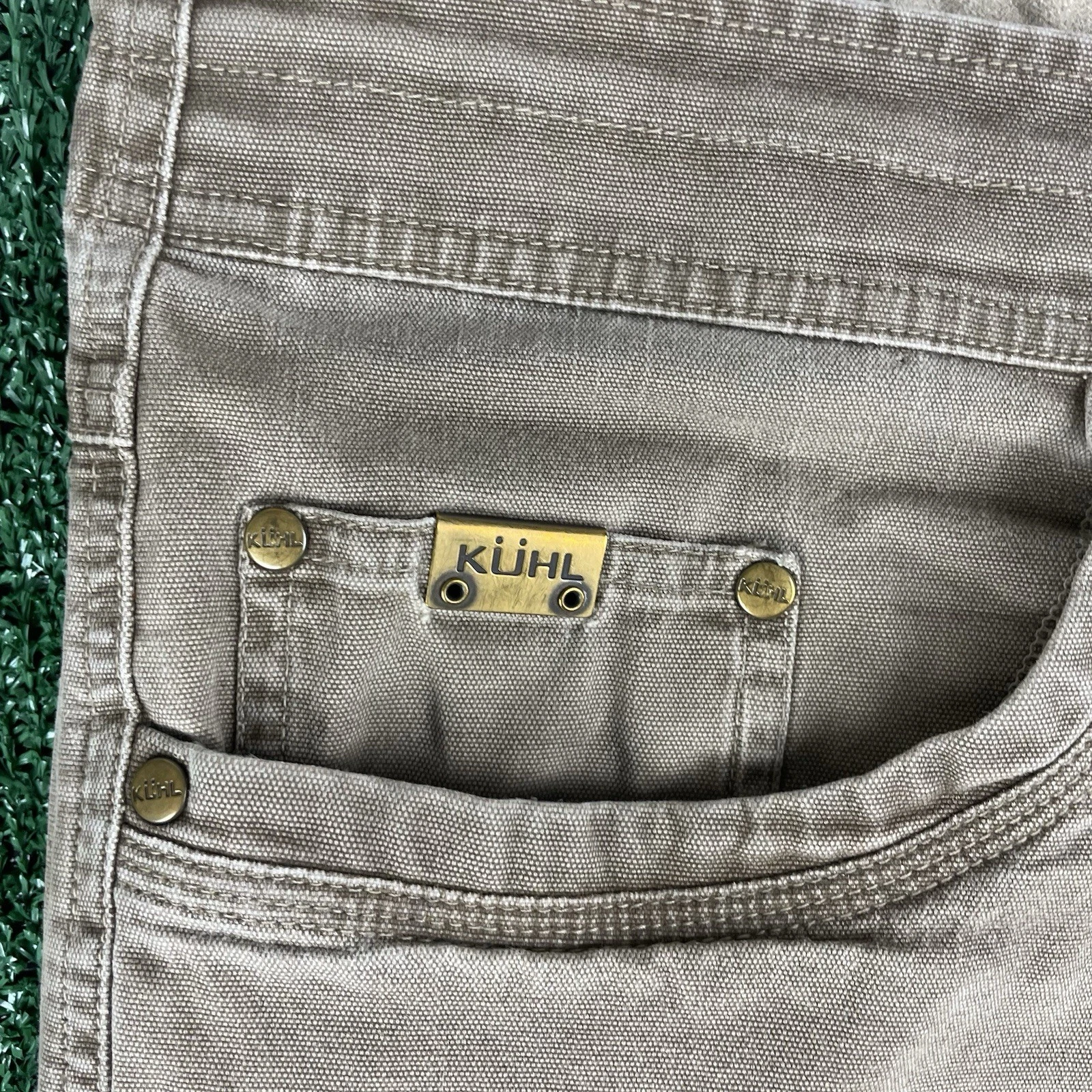 Kuhl Kanvus Jeans 38x30 Brown Outdoors Hiking Fishing Men’s