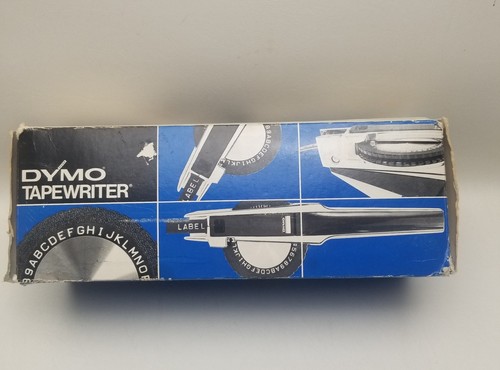 DYMO 1570 Chrome Deluxe Spin Dial Tapewriter Heavy Duty Label Maker - Picture 7 of 11