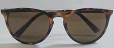 Foster Grant POLARIZED Brown Tort Shell/Silver Sunglasses 100 UV FG MP 20 15 500
