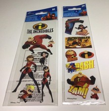Disney The Incredibles Dimensional Stickers EK Success Sealed 2 Packs