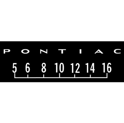 RetroSound SCP31 - Bedruckte Displayschutzfolie Pontiac 3er Set