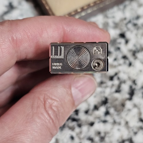 Vintage Silver Gold Tone Dunhill Rollagas Lighter w/Box Papers - NICE! - Picture 7 of 14