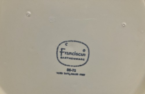 Set Of  3  A + 70's  VtgFRANCISCAN  FLORAL EARTHENWARE Dinner Plates 10-1/4" - Picture 5 of 7