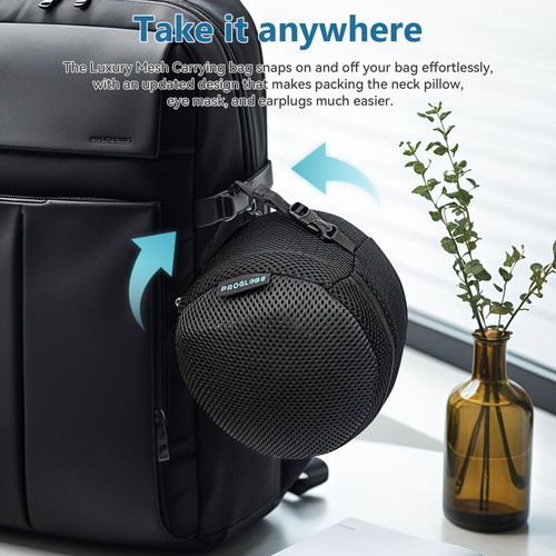 Travel Neck Pillows for Airplanes, Sleeping Essentials for Long haul Flights,... - Picture 6 of 8