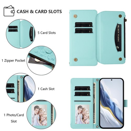 For Redmi Note 14 13 12 11 A5 Case Wallet Flower Leather Shockproof Flip Cover - Picture 68 of 95