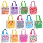  12 Pcs Beach Goody Bags Present Shopping Hawaiian Non-woven Fabric Party