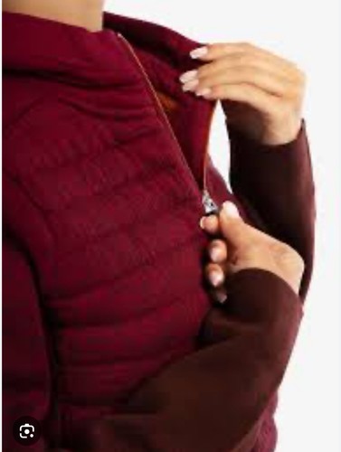 Icebreaker Zoneknit merino insulated LS Zip Hoodie Sweater jacket womens M NEW - Afbeelding 5 van 16