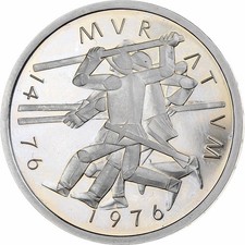 [#134632] Switzerland, 5 Francs, Battle of Murten, 1976, Bern, Proof, Cupronic, 