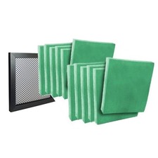 Sistema de filtración de aire Pads-N-Frame 18 x 24 x 1, marco y (12) almohadillas de filtro