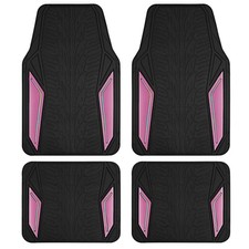 Rubber Floor Mats Pink Aluminum Film Colorful Piping Allweather Nonslip Rubber Floor Mats Pink Aluminum Film Colorful Piping Allweather Nonslip