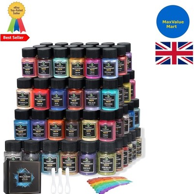 Glimmerpulver für kreative Künstler - 108 Farben, perfekt für Epoxidharz & Basteln