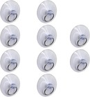TREELY 10Pcs Suction Cup with Rings, 50mm Clear 10 Pack, Transparent 