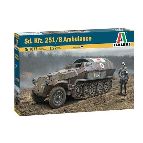 1:72 Italeri Sd.Kfz. 251/8 Ambulance Kit IT7077 Modellino - Immagine 2 di 2