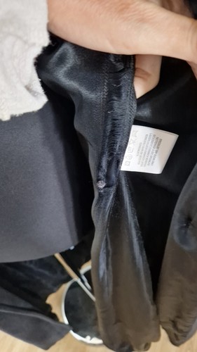 Long Tall Sally Grey Coat Sz 14/16 Long Wool Cashmere Full Length Maxi PLS READ - Picture 9 of 10