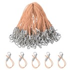 200Pcs Lobster Clasp Cords Clasp Strap Lanyard Charm Rope Light Salmon