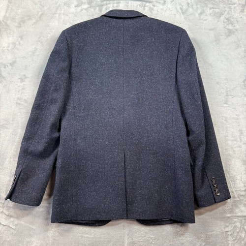 J Crew Blazer Mens 38R Blue Ludlow Moon British Tweed 100% Wool Suit Jacket EUC - Picture 11 of 13