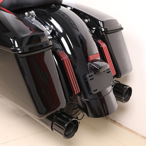 LED Saddlebags Run Brake Turn Signal Lights Fit For Harley Touring Glide 2014-Up - Foto 3 di 7