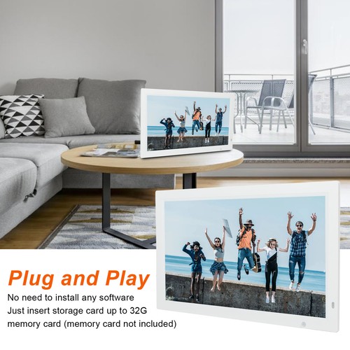 Digital Photo Frame 22 Inch Body Sensing Video Picture Playback Music Clock C AU - Picture 2 of 12