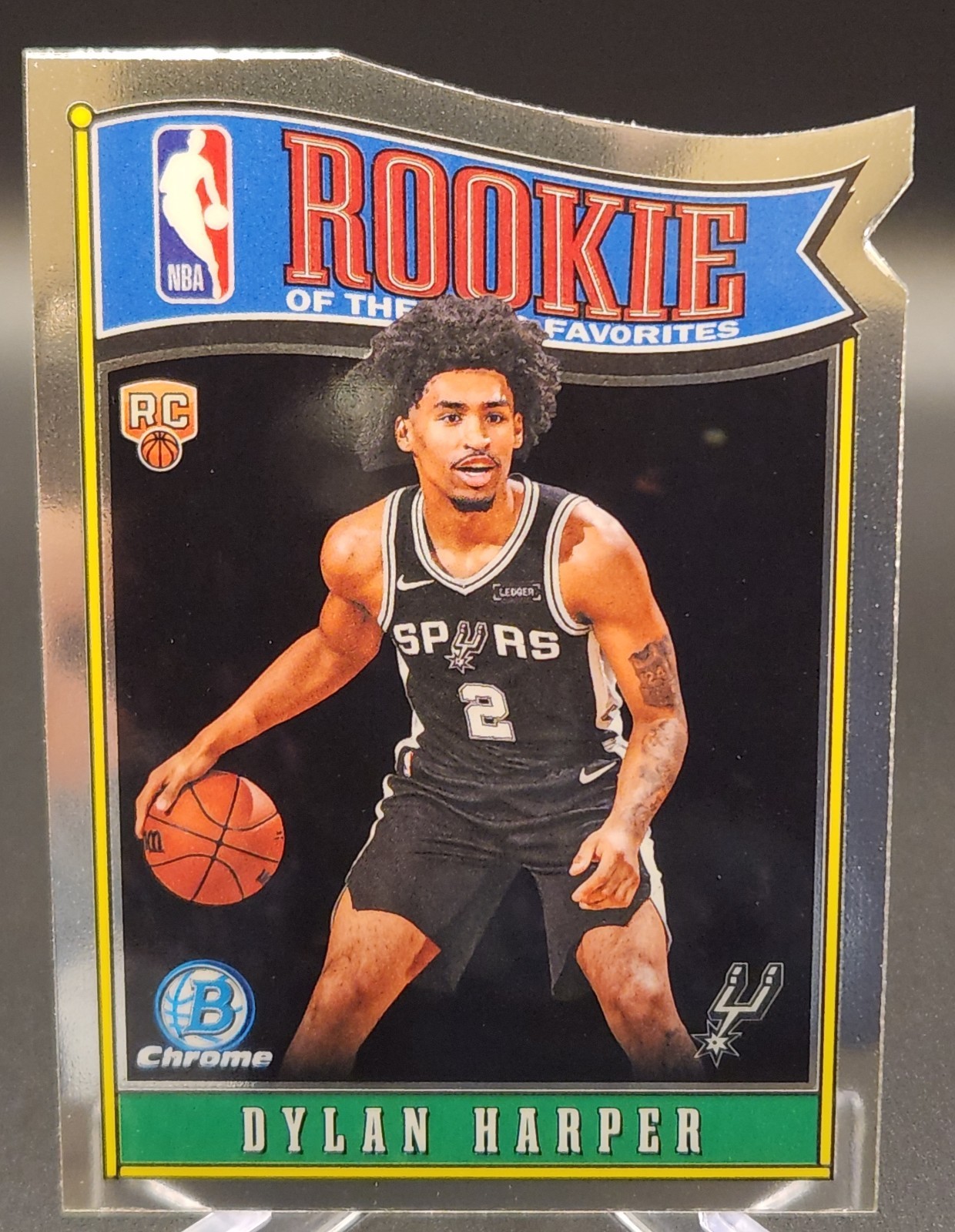 Dylan Harper 2025-26 Topps Rookie Of The Year Favorites Bowman Chrome Spurs