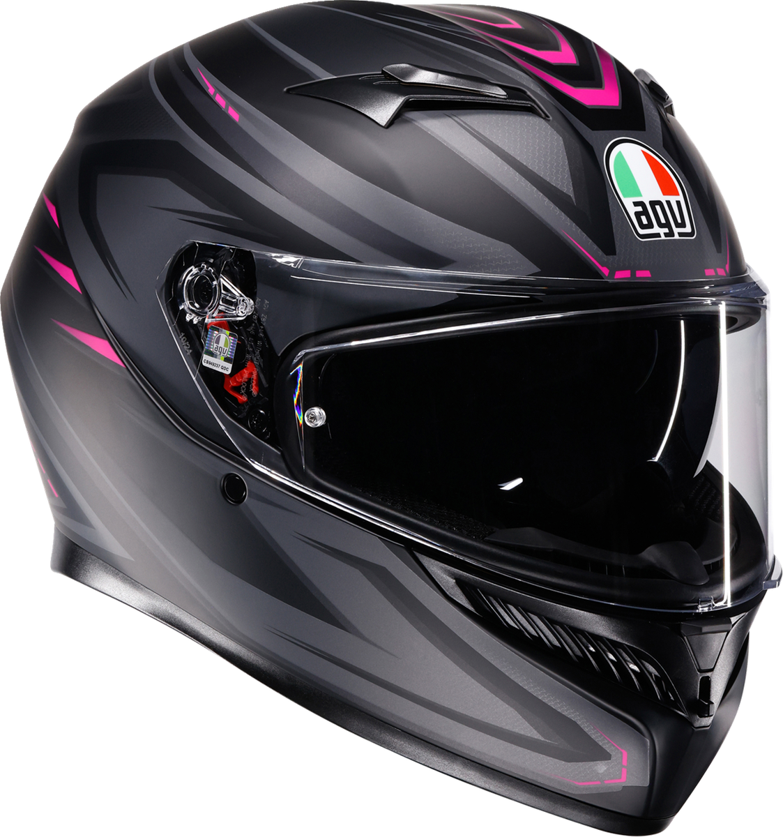 agv k3 designs AGV K3 Helmet - Syth - Matte Black/Pink - XS 2118381004-025-XS