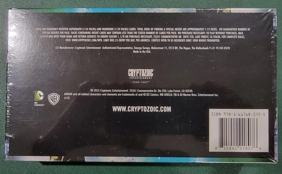 ARROW TV SHOW TEMPORADA UNO TARJETAS COLECCIONABLES CAJA SELLADA Foto 2 de 2