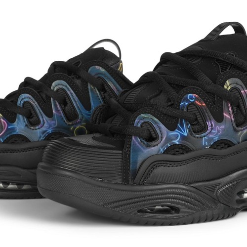 Zapatos De Patinaje Osiris D3 2001 - Negro/Rosa/Holo - Imagen 4 de 7