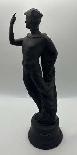 Wedgwood Black Basalt Mercury Figurine - Picture 6 of 11