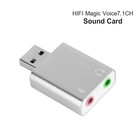 USB To 3.5mm Jack Headphone Mic Adapter,External USB Audio Adapter Sound Card