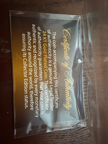 (8) True date Indian Head Pennies ruthenium 24kt gold, Rhodium, hologram w/COA - Picture 10 of 11