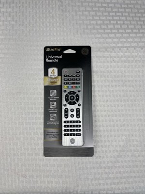 GE 4-Device Ultra Pro Universal Remote Control Designer Silver 33709 SEALED