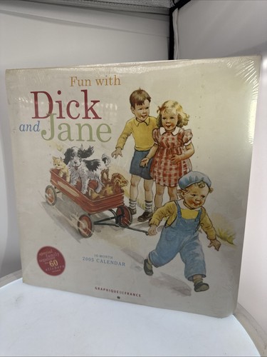Fun With Dick And Jane 2005, 16-Month Calendar SEALED + 60 Bonus Stickers 12x12โ - Picture 2 of 21