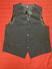Tuxedo Vest Boys Large Black Youth Button Formal Dress Suit Cowboy Western Rodeo