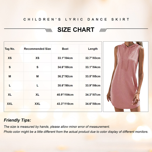 Women Drawstring Sweatshirt Dress Casual Sleeveless Curved Hem Hooded Mini Dress - Picture 5 of 19