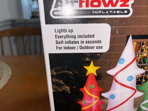 9 FT CHRISTMAS TREEs Airblown Lighted Yard Inflatable Nib - Picture 3 of 3