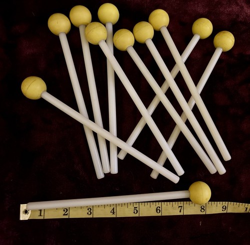 Lot Of Rubber Percussion Mallets 5 Sets, 10 Total - Picture 4 of 4