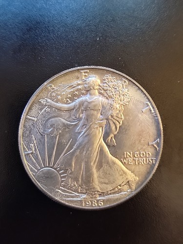 Silberadler 1986 1oz XF rein .999 schwer zu finden!