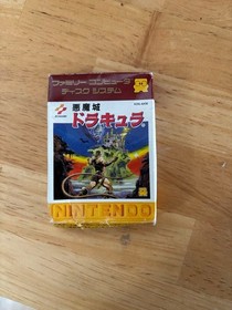 KONAMI Castlevania Akumajo Dracula Famicom Disk Card Used Boxed