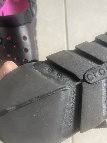 Post Malone x Crocs Duet Max Clog ll Größe M10 schwarz pink Ton W12 - Bild 7 von 14