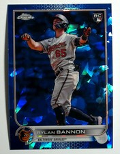 2022 Topps Chrome Update Sapphire #US70 Rylan Bannon Baltimore Orioles RC